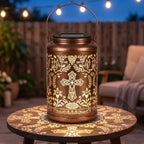 Christian Birthday Gifts for Women - Religious Outdoor Solar Cross Lantern - Image 5