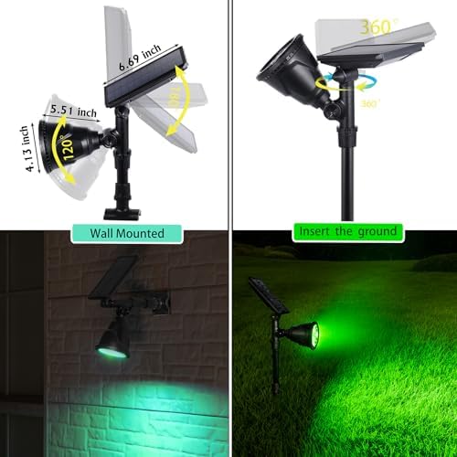 Solar Outdoor Spotlights, 1 Pack - Image 7