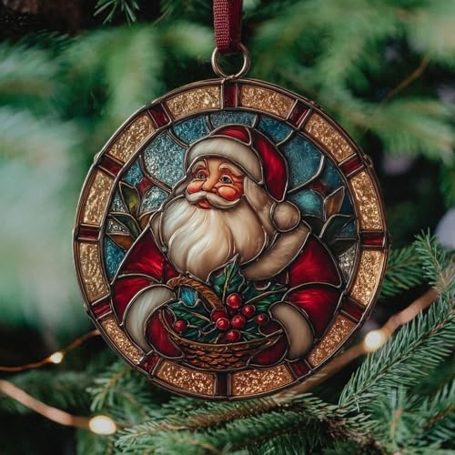Santa Giving Presents Acrylic Suncatcher - Image 4