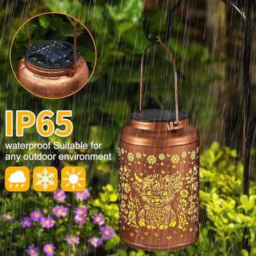 Solar Lanterns Outdoor Waterproof Garden Decor Gifts for Women Mom - Image 2