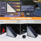 VOLISUN Solar Step Lights for Outside 12 Pack, Solar Stair Lights Outdoor - Image 5