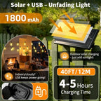 Solar Lights Outdoor, 40FT ST38 LED IP65 Waterproof Patio Lights - Image 3