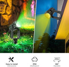 Banord RGBW Color Changing Outdoor Landscape Lighting, 10 Pack Low Voltage LED Outdoor Spotlight with Remote, IP65 Waterproof for Yard, Garden, Lawn - Image 3