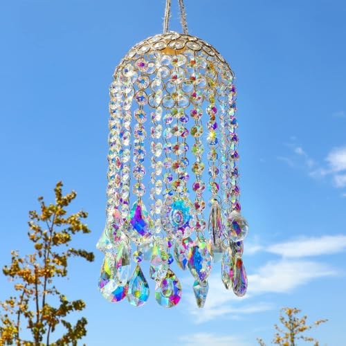 12.8'' Crystal Wind Chime Suncatchers Wind Chimes for Window Indoor Outdoor - Image 3