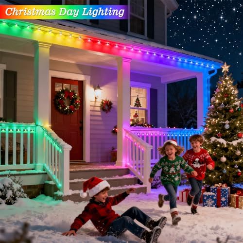 GOESWELL Smart Permanent Outdoor Lights 16ft IP68 Waterproof for Patio - Image 2