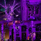 YIQU 2 Pack 144 FT 400 LED Solar Halloween Lights String Outdoor Purple - Image 2