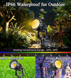 10 Pack Low Voltage Landscape Lights LED 5W Landscape Lighting with connectors AC/DC 12V-24V Outdoor Spotlight IP66 Waterproof Tree Flag Lights Warm White Spotlights for Yard Garden Pathway - Image 3