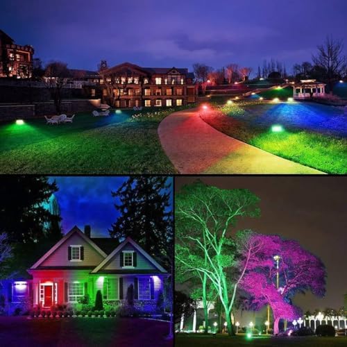 RGB Pixel Flood Lights, WS2811 LED Flood Light, 20W Smart Flood Lights, led addressable Pixel floodlight; DC12-24V Input IP65,X-Connect ;for Outdoor Decorative/Garden/Stage Lighting - Image 5