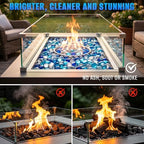 Mr. Fireglass 10lbs 1/2" Reflective Blended Fire Glass Beads for Firepit - Image 3