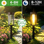 ASMAD 8 Pack Solar Lights Outdoor Waterproof,Auto On/Off - Image 3