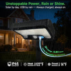 Solar Motion Sensor Pathway Lights - Warm & Daylight Selectable Path Light 3 Modes, IP65 Waterproof Black LED Garden Lighting with Remote Control for Outside Landscape Walkway (4 Pack) - Image 5