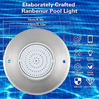 12V 10W Pool Light Underwater Color-Change LED Lights RGB IP68 Without Remote(10W) - Image 6