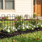 ShopLaLa Garden Fence Animal Barrier (10 Panels) 12in(L) x 16.5in(H) Small and Short White Metal Wire Fencing Decorative Flower Bed Edging for Landscape Plant Protector Dog Fences Yard Outdoor Decor - Image 6