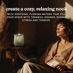 Homedics Indoor Relaxation Fountain with Light & Natural Sound (Green) - Image 5