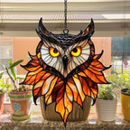 Autumn Owl Acrylic Suncatcher - Image 4