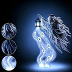 Halloween Soul Harvester Animated Solar Powered Garden Light,Halloween Ghost Yard Light, Solar Witch and Glowing Soul Stake, for Lawns, Gardens, Porches, Walkways and Seasonal Outdoor Displays (#A) - Image 5