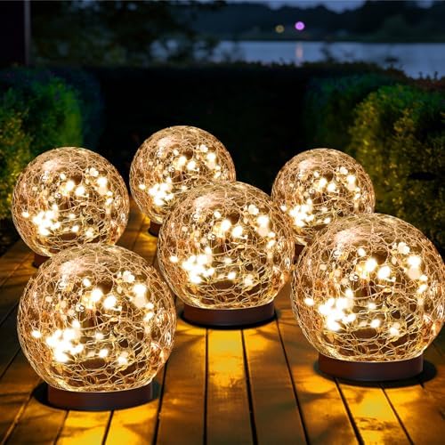 Solar Globe Lights Outdoor Waterproof-Solar Balls-Solar Garden Lights Orbs by MLKNK