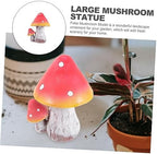 GALPADA Decorative Large Resin Mushroom Sculpture for Garden Vivid Outdoor Adornment for Fairy Garden Lawn and Patio Decor Lightweight Durable and Mushroom Figurine - Image 5