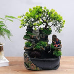 Tabletop Fountain Resin Rock Waterfall with LED Colorful Lights - Image 6