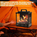 8200 BTU Propane Portable Gas Fire Pit and Heater - Image 4