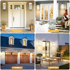 Porch Lights with GFCI Outlet, Outdoor Wall Light Fixtures, 2Pack - Image 6