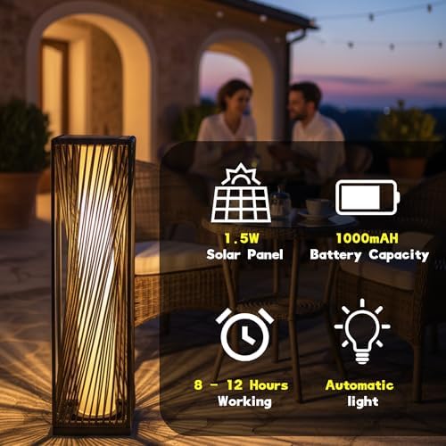 EcoGreen Solar Lanterns Outdoor Waterproof, Solar Lights Outdoor for Patio - Image 5