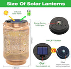 2 Pack Hummingbird Solar Lanterns Outdoor Waterproof Garden Decor, Birthday Gifts for Women Mom Grandma, Metal Hanging Solar Lights for Yard Patio Pathway Backyard Porch - Image 2