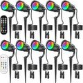 HIBOITEC RGBW Low Voltage Landscape Lighting 10P with Remote Connectors by HIBOITEC