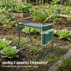 Heavy Duty Garden Kneeling Stool | Garden Kneeler with Tool Pouch, Compact, for Gardening, Planting, Small Cloth Bag - Image 2