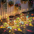 2 Pack Colorful Hummingbird Solar Lanterns Outdoor Waterproof, Decorative Metal Hanging Lantern Hummingbird Solar Lantern for Porch Yard Tabletop Path Garden Decor, Ideal Gifts for Mom Wife Grandma by SOTOPOO