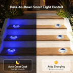 Solar Deck Lights Outdoor, Waterproof Solar Driveway Lights - Image 4