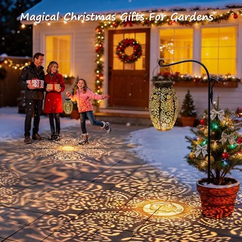2Pack Owl Solar Outdoor Lanterns Waterproof, Large Decorative Garden Solar Lights for Table, Patio, Yard, Lawn Ornaments, Birthday Mothers' Day Gifts for Mom Dad ( Antique Bronze) - Image 2