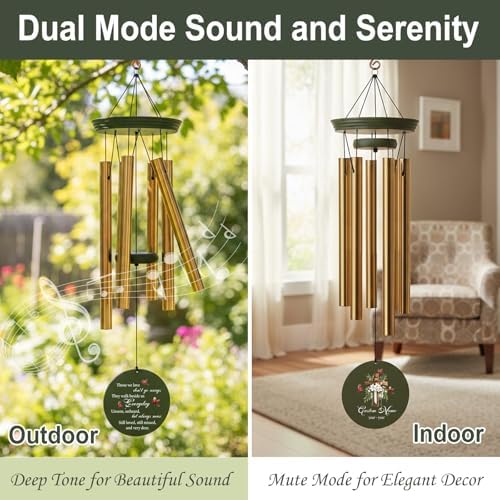 Personalized 30/36" Memorial Wind Chimes for Loss, Cardinal Gifts - Image 3