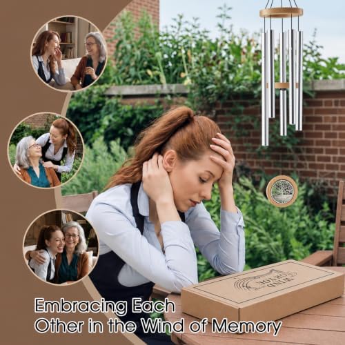 Personalized Memorial Wind Chimes for Loss Beloved Mom - Image 6