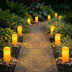 Homemory Outdoor Waterproof Flameless LED Candles with Remote Timer, 6 Pack - Image 4