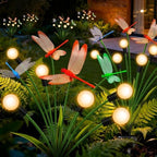 4 Pack Dragonfly Solar Garden Lights Outdoor, 24 LEDs Solar Firefly Lights - Image 5
