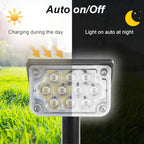 6000K Cool White Solar Spot Lights Outdoor,20 LEDs Solar Landscape Spotlights with Adjustable Panel,Waterproof IP65 Dusk to Dawn Lighting for Yard Garden Wall Tree Halloween Christmas 4 Pack - Image 3