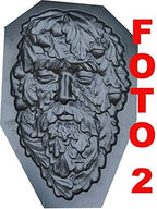 SvitMolds Mold Green Man face Plaque Old Man Tree Wood Spirit Faces Greenman D31 - Image 2