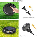 Solar Ground Lights Outdoor, Flat Yard Lights with 17 Led, Outdoor Waterproof Disc Landscape Lights for Patio Lawn Yard Deck Walkway, Multicolor, 4 Pack - Image 7