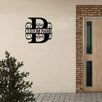 Metal Sign B Custom Name Initial Letter Monogram Customized Steel Metal Wall Cut Out Cut Out Sign Ready to Hang Retro Metal Welcome Sign Decor for Indoor Outdoor Cabin Garage 24 Inch - Image 6