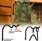 Sunluway 12 Inch Triangle Dinner Bell - Iron Triangle Chime with Striker & Wall Bracket Mounts - Outdoor/Indoor Triangle Bell - Image 5