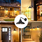 3 Pack Wall Lights Wall Mount for House Farmhouse Outdoor Wall Sconce Classic Barn Lights Outdoor & Indoor, 12" - Image 6