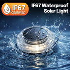 Solar Driveway Lights 12 Pack, Solar Walkway Lights Outdoor IP67 Waterproof, Solar Ground Lights Lighting for Yard Path Step Sidewalk Stair Pathway（Warm White） - Image 3