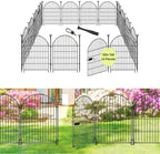 ADAVIN Garden Fence, 32in 16 Panels Dog Fence Outdoor for Yard, 35 Ft by ADAVIN