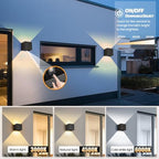 Outdoor Wall Lights 3CCT Adjustable, Up and Down Wall Sconce 2 Pack - Image 2
