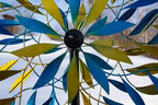Chalily Meteor Explosion Garden Wind Spinner Outdoor Spinners for yard decoration and sculpture extra large metal spinning kinetic art giant lawn decorations solar wind power sculptures decor no motor - Image 4