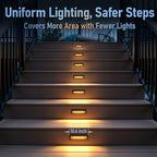 LEONLITE 6-Pack 10.6 Inch 5CCT Low Voltage LED Step Lights, Surface Mount - Image 4