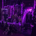 YIQU 2 Pack 144 FT 400 LED Solar Halloween Lights String Outdoor Purple - Image 4