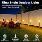 Solar Pathway Lights Outdoor Waterproof Landscape Lighting 8 Pack - Image 3
