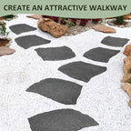 Sekcen 3 Pack Rubber Stepping Stones Outdoor Garden Rubber Pavers Pathway Walkway Paving Stones - Image 4